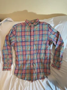 Polo Ralph Lauren Mens Large Pastel Plaid Shirt - Picture 1 of 3