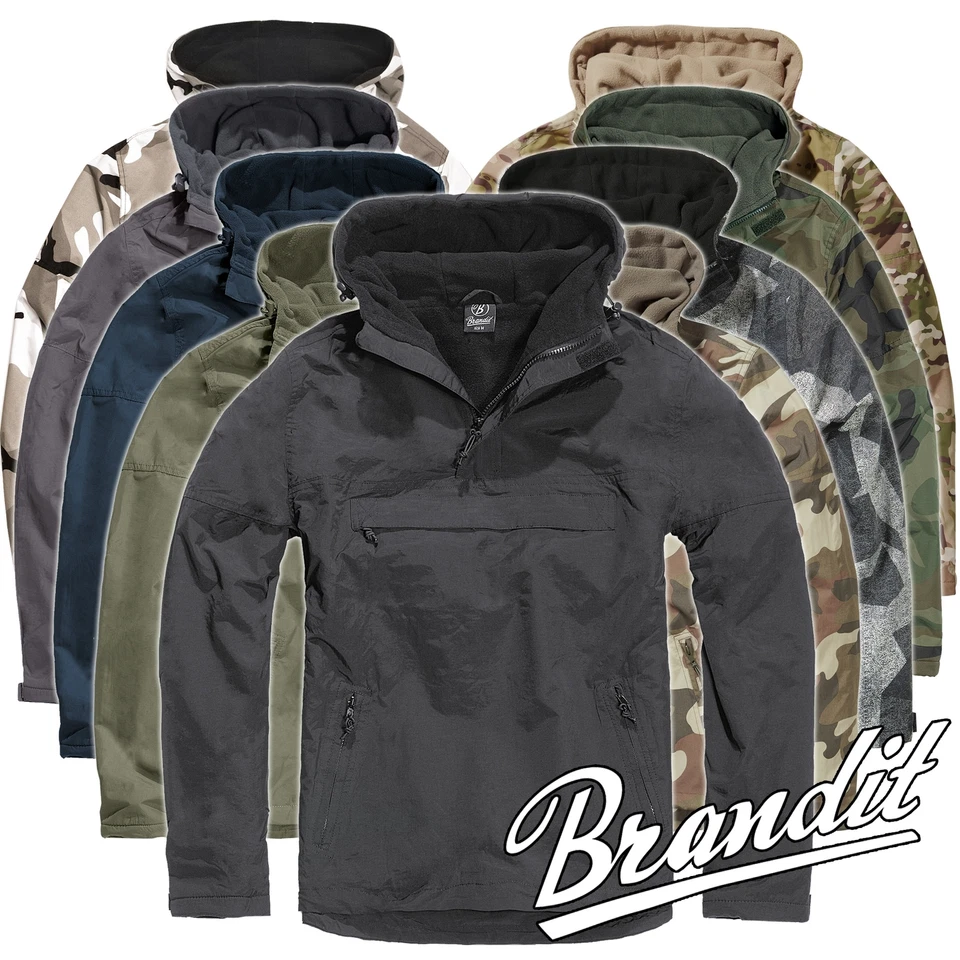 Giacca a vento uomo Brandit giacca antipioggia outdoor autunno inverno giacca S-5XL