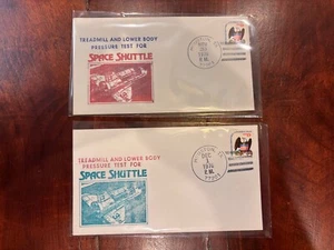 Space Shuttle TREADMILL 2 Covers 1976 Houston Texas !! - Picture 1 of 2