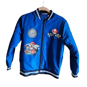 Nintendo Super Mario Kart Boys' Bomber Jacket Size 10/12 - Picture 1 of 24