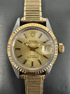 1972 Vintage Tudor Princess Oyster Date 24mm Automatic Champagne Dial VWG 327505 - Picture 1 of 10