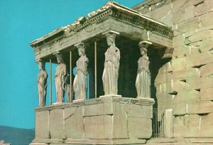 Postcard The Caryatids Historical Place Greek Architectures Athens Greece - Picture 1 of 2