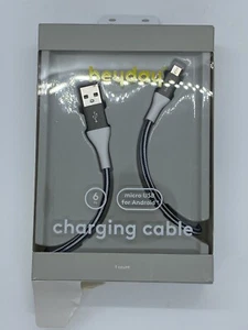 heyday Micro USB charging cable cord for Android 6ft White and Gray - Picture 1 of 3