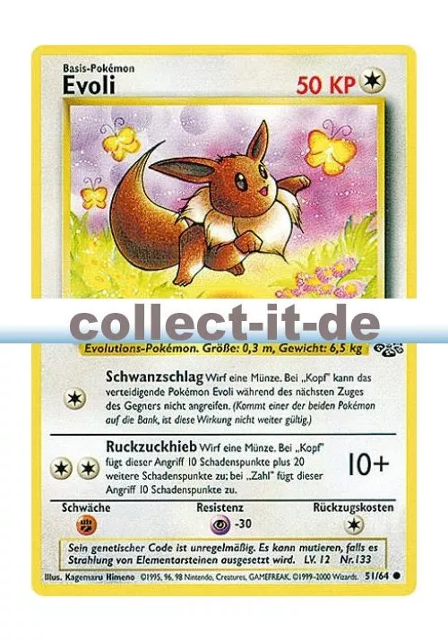 Pokemon 51/64 - Evoli - Bild 1 von 1