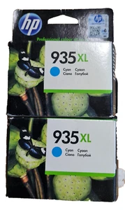 2x cyan Genuine Original HP 935XL Printer Ink Cartridges - Picture 1 of 1