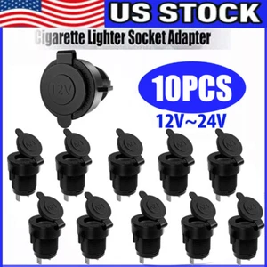Cigarette Lighter Socket Power Outlet Socket Receptacle Car Motorcycle ATV 12v - Picture 1 of 12