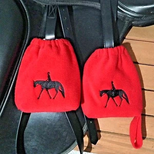 English, Iron Covers, Stirrup Protectors, Bags Embroidered - Bild 1 von 1
