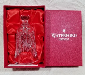 VINTAGE 1994 WATERFORD KRISTALL JÄHRLICHE WEIHNACHTSGLOCKE MIT BOX - Bild 1 von 17