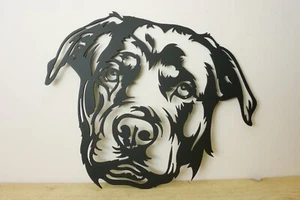 Rottweiler Head Metal Face Wall Art / Escultura de jardín - Imagen 1 de 3