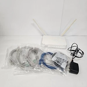 Paquete de enrutador Netgear WNR2020 con fuente de alimentación, antenas y 5 cables nuevos en caja - Imagen 1 de 5