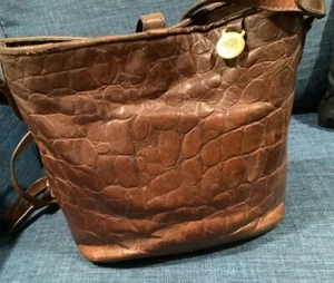 Seltene Mulberry 2-Wege Schultertasche Handtasche Bucket Leder Kroko-Prägung - Bild 1 von 18
