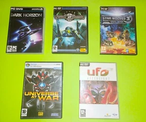 Set 5 Stck. Spiele Dark Horizon Space Ranger 2 Sterne Wölfe 3 Universum im Krieg U.F.O. - Bild 1 von 3