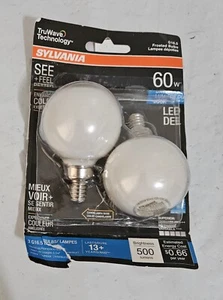 Sylvania G16.5 Frosted Bulbs 60 W New - Picture 1 of 1