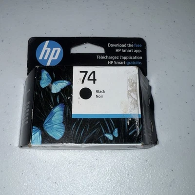 HP 74 Black Ink Genuine Cartridge CB335WN Expiration 04/25 New Sealed - Изображение 1 из 2