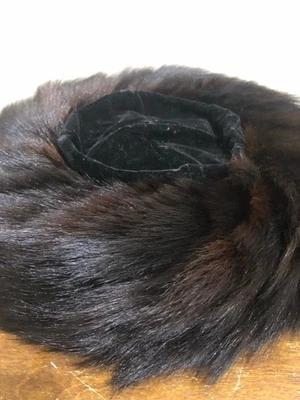 Sombrero de piel de noble judío ortodoxo jasídico Shtreimel 6,75 x 7 pulgadas Foto 1 de 4