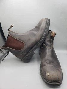 DAMAGE- Blundstone Originals 500 Men US Size 11 UK 10 Brown Leather Chelsea Boot - Picture 1 of 17