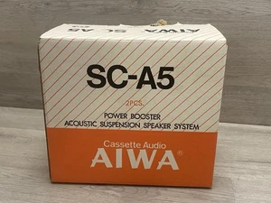 AIWA SC-A5 Powered Acoustic Suspension System Mini Speakers for Walkman Boxed - Picture 1 of 9