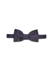 PAUL SMITH Mens Navy Solid Pre-Tied Satin Bow Tie - Picture 1 of 3