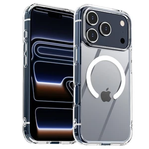 Crystal Clear Magnetic Case For iPhone 17 Pro Max 17 Shockproof Protection Cover - Picture 1 of 29