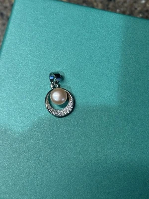 Dije de perlas de agua dulce blanco/crema Foto 1 de 4