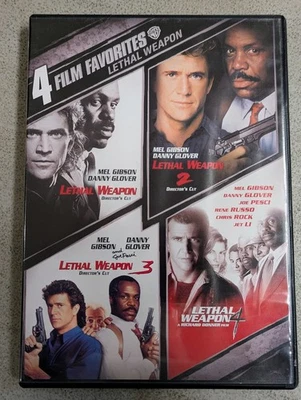 🔥Lethal Weapon 1-4 🔥 4 Film Favorites   4 Disc DVD Set  🔥 Foto 1 de 2