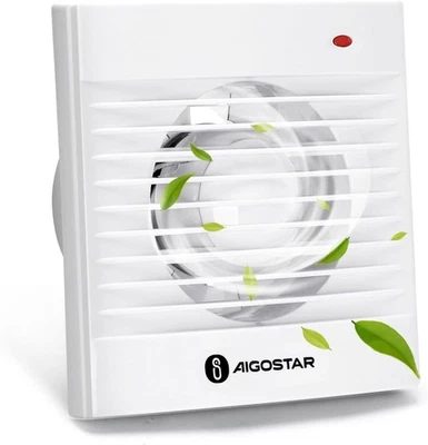 ESTRATTORE ASPIRATORE ARIA DA MURO VENTOLA CUCINA BAGNO 14W AIGOSTAR Ø 120/130"  - Immagine 1 di 4