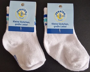 Penaten Söckchen Mama + Ich, weiß, 6-9 Monate, 2 Paar NEU OVP - Bild 1 von 3