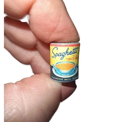 Dollhouse Miniature Vintage Frimley Spaghetti Can - Image 1 of 3