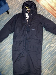LL BEAN Warmest Insulated Gore Tex Nor'easter Commuter Parka Coat Large Navy - Picture 1 of 10