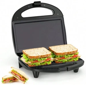 OSTBA Sandwich Maker, 2 Slice Grilled Cheese Maker With Non-Stick Flat Plates - Picture 1 of 6