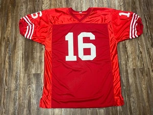 Joe Montana Signed Auto Autograph Authentic Jersey Red White - Picture 1 of 8