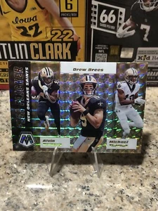 Drew Brees Kamara Thomas 2020 Panini Mosaic Flea Flicker Prizm #FF12 Saints - Picture 1 of 14