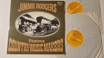 Jimmie Rodgers - Famous Country-Music Makers - 2xLP 1972 RCA Victor *N/Mint - Image 1 of 4