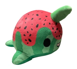 Aurora World Sabroso Melocotón Sandía Nomwhal 7" Peluche Animal Narval Nuevo con Etiquetas - Imagen 1 de 5