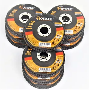 Lotto di (10) Mola a disco con patta blu zirconi 4-1/2" x 7/8" 36 grana - Foto 1 di 2