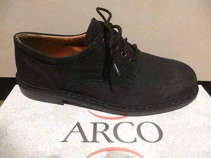 Arco Men Lace-Up Shoe Sneaker Blue Leather Size 9.5 / 44 New - Picture 1 of 6