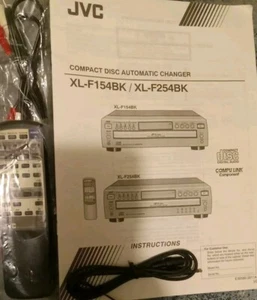 NOS OEM Remote Replacement JVC XL-254BK XL-F154BK & Instruction Manual Booklet - Picture 1 of 2