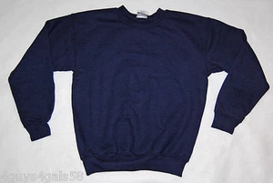 Boys Sweatshirt NAVY BLUE Heavy Blend M 8 L 10-12 XL 14-16 WARM Winter - Picture 1 of 1