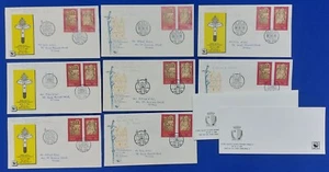 1990 Malta, Collection of ' Visit By H.H. Pope John Paul II' FDCs + Diff Cancels - Picture 1 of 11