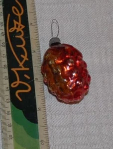 205-03 ORNAMENTO DECORAZIONE VETRO ALBERO DI NATALE SOVIETICO VINTAGE - Foto 1 di 1