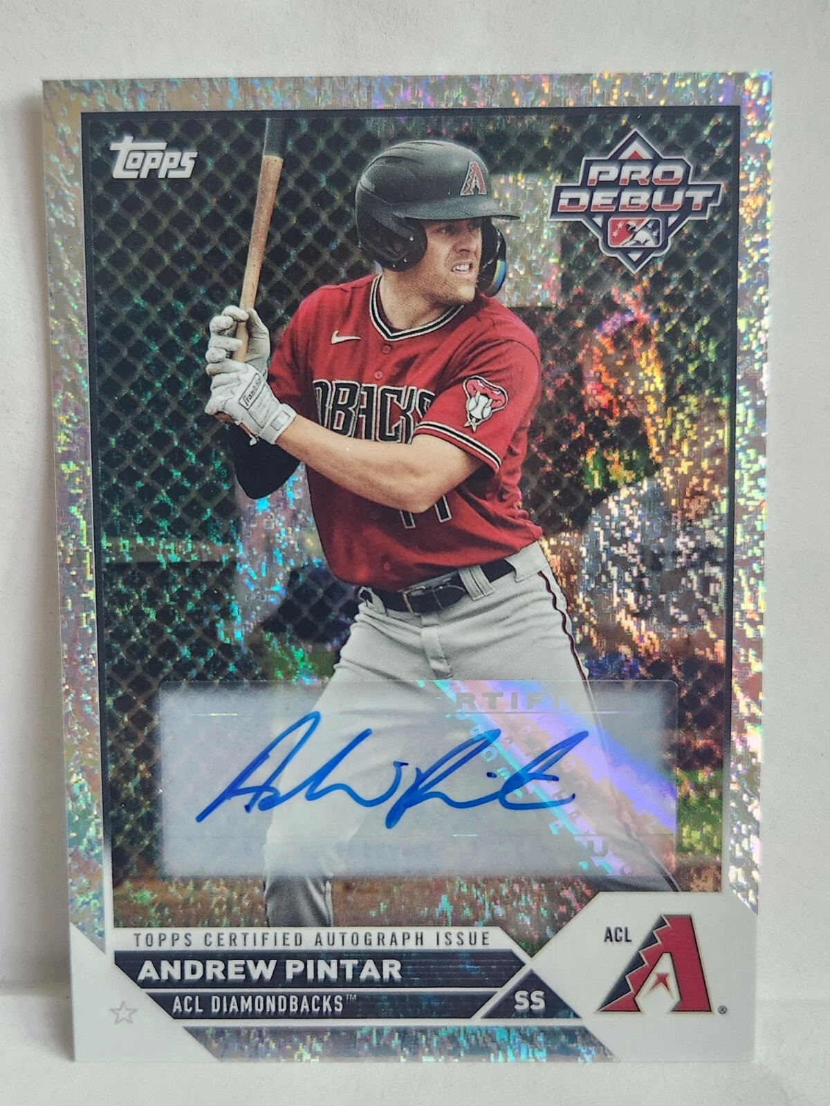 2023 Topps Pro Debut Andrew Pintar Sparkle Foil auto /175 PD-75 Diamondbacks
