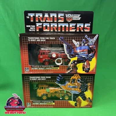 KO TRANSFORMERS G1 INFERNO & GRAPPLE LOT 🇺🇸U.S. SELLER - Image 1 of 4