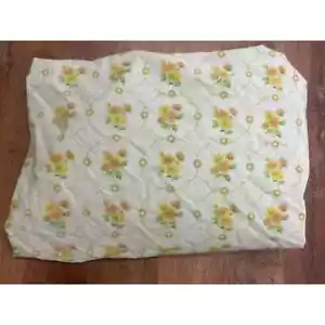 Vintage Cannon Monticello Yellow Daisy Floral Full Fitted Sheet - Picture 1 of 4