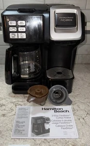 Hamilton Beach FlexBrew 12 Cup Coffee Maker Black 49976 Double Brew - Picture 1 of 24