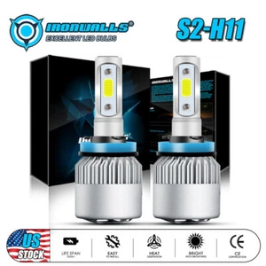 For Ford F 150 2015-2021 6000K H11 H9 LED Headlight Low Beam Bulbs Super Bright - Foto 1 di 12