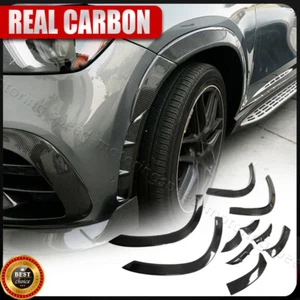 Real Carbon Wide Fender Flares Wheel Arch Trim For Benz C167 GLE450 GLE63 Coupe - Picture 1 of 17