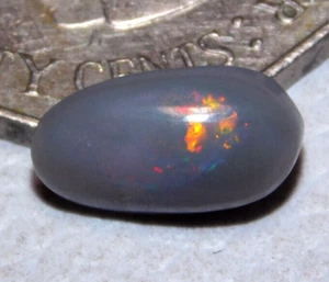 Cabujón de piedras preciosas naturales de ópalo negro australiano AA+ 2,75 quilates - Imagen 1 de 6