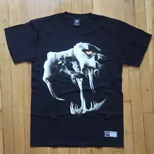 WWE Authentic Randy Orton RKO Shirt Men Medium Black Viper Skeleton Short Sleeve - Picture 1 of 6