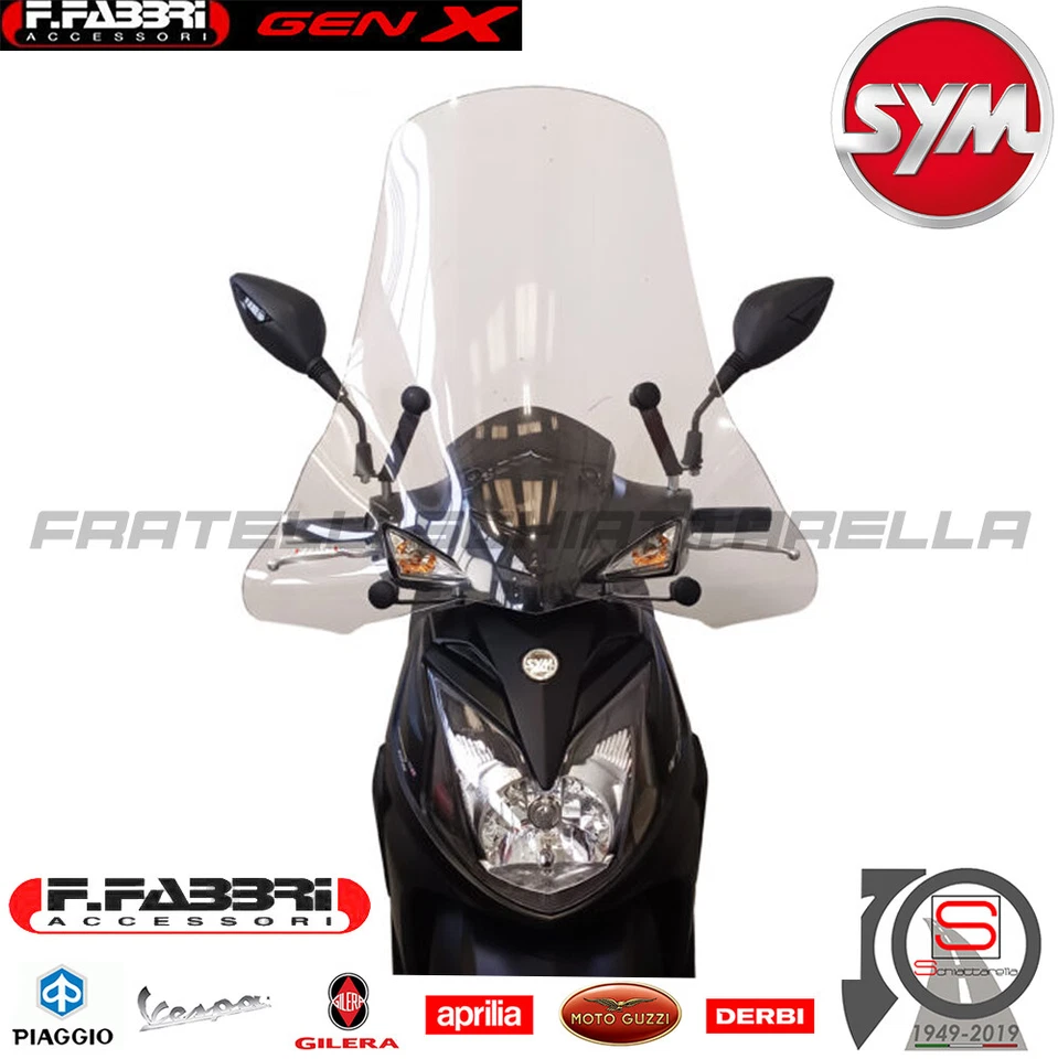 Parabrezza Paravento Con Attacchi Fabbri SYM SYMPHONY SR 125 E5+ (2025) 3635A - Immagine 1 di 3