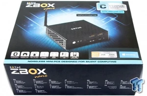 DESKTOP PC ZOTAC ZBOX NANO CI320 COMPUTER DA SCRIVANIA 120GB SSD 2GB DDR - Foto 1 di 7